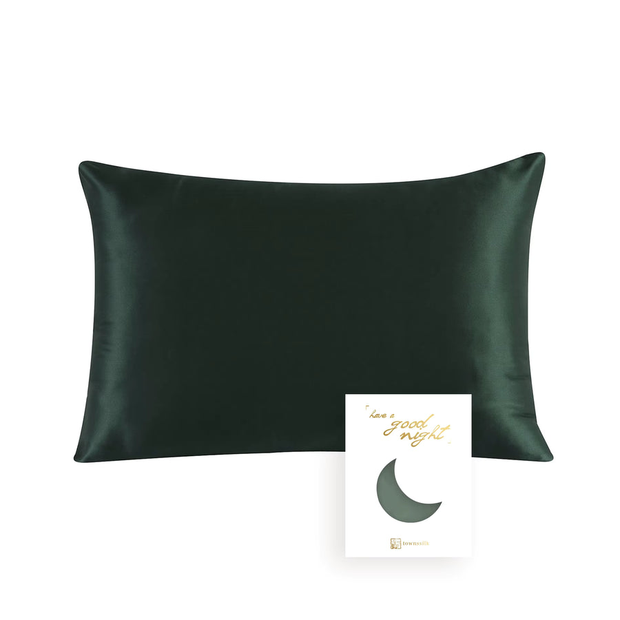 Essential Pillowcase - 19 Momme Mulberry Silk in Emerald