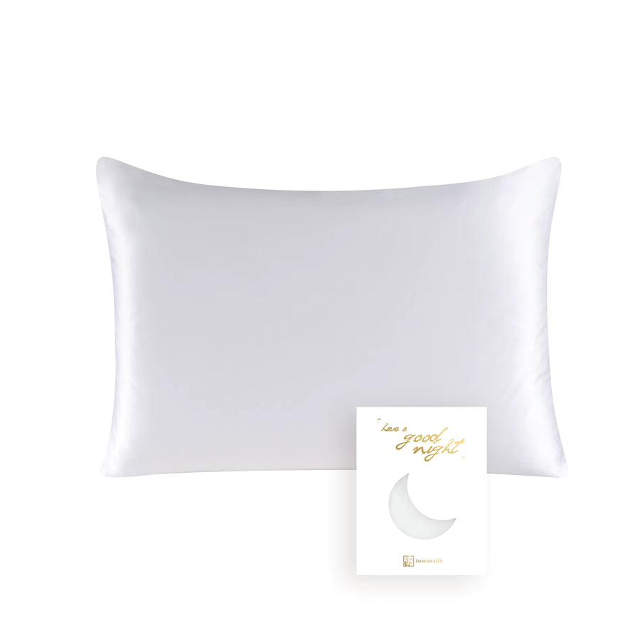 Essential Pillowcase - 19 Momme Mulberry Silk in White